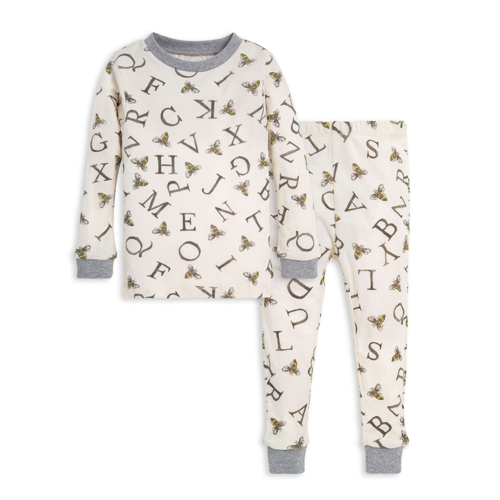 A-Bee-C Organic Cotton Toddler Snug Fit Pajamas